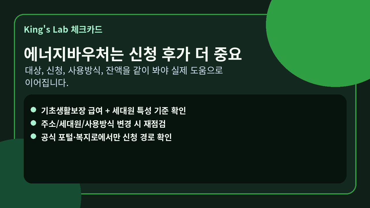 에너지바우처 신청 전, 대상과 갱신 5분 점검 썸네일